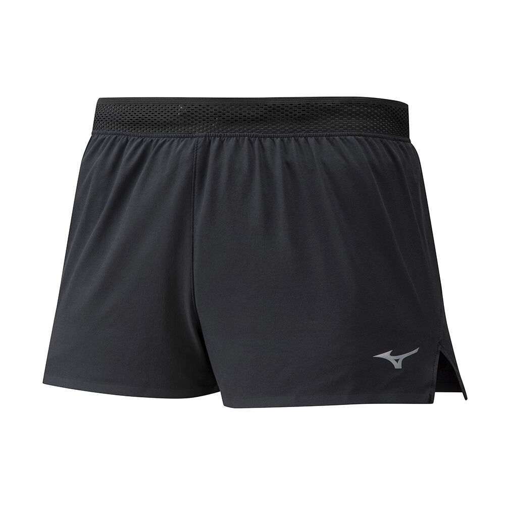 Pantalones Cortos Mizuno Aero Split 1.5 Hombre Negras Comprar ETUY-92305